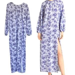 NWT Simone the Hill House take on a chic maxi dress Purple Floral Size M